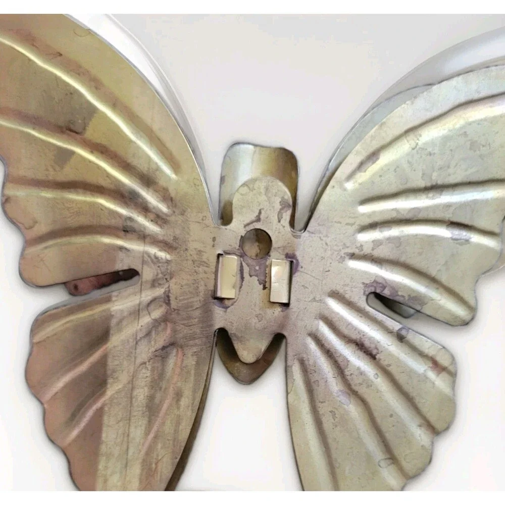 Vintage Home Interiors Brass Butterflies Wall Hangings Decor BOHO 1970-80's